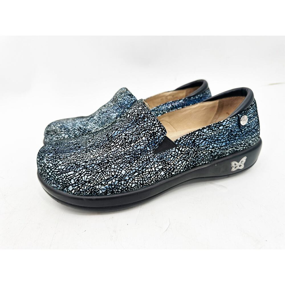 Alegria Keli Pro Crackle and Pop Slip On Arch Support Clog Shoes Size 40